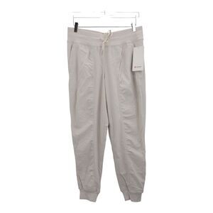 Lululemon Dance Studio Medium Rise Joggers Lined Size 10 White Opal NWT